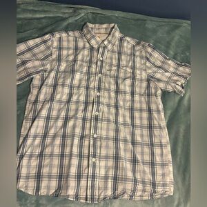 Men’s Carhartt Force Short Sleeve Button Down. Large.